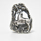 Unicorn Ring Southwest Band Sterling Silver Mythical Size 4.5