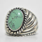 Turquoise Ring Carolyn Pollack Sterling Silver Band Size 6.75