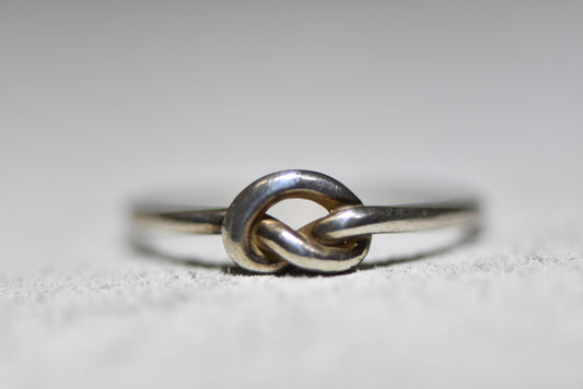 Love Knot ring stacker love band friendship sterling silver women girls