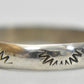 wedding ring southwest tribal thumb band men sterling silver Size 11.75