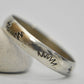 wedding ring southwest tribal thumb band men sterling silver Size 11.75
