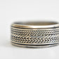 spinner ring braided rope band sterling silver boys girls women size 5.75