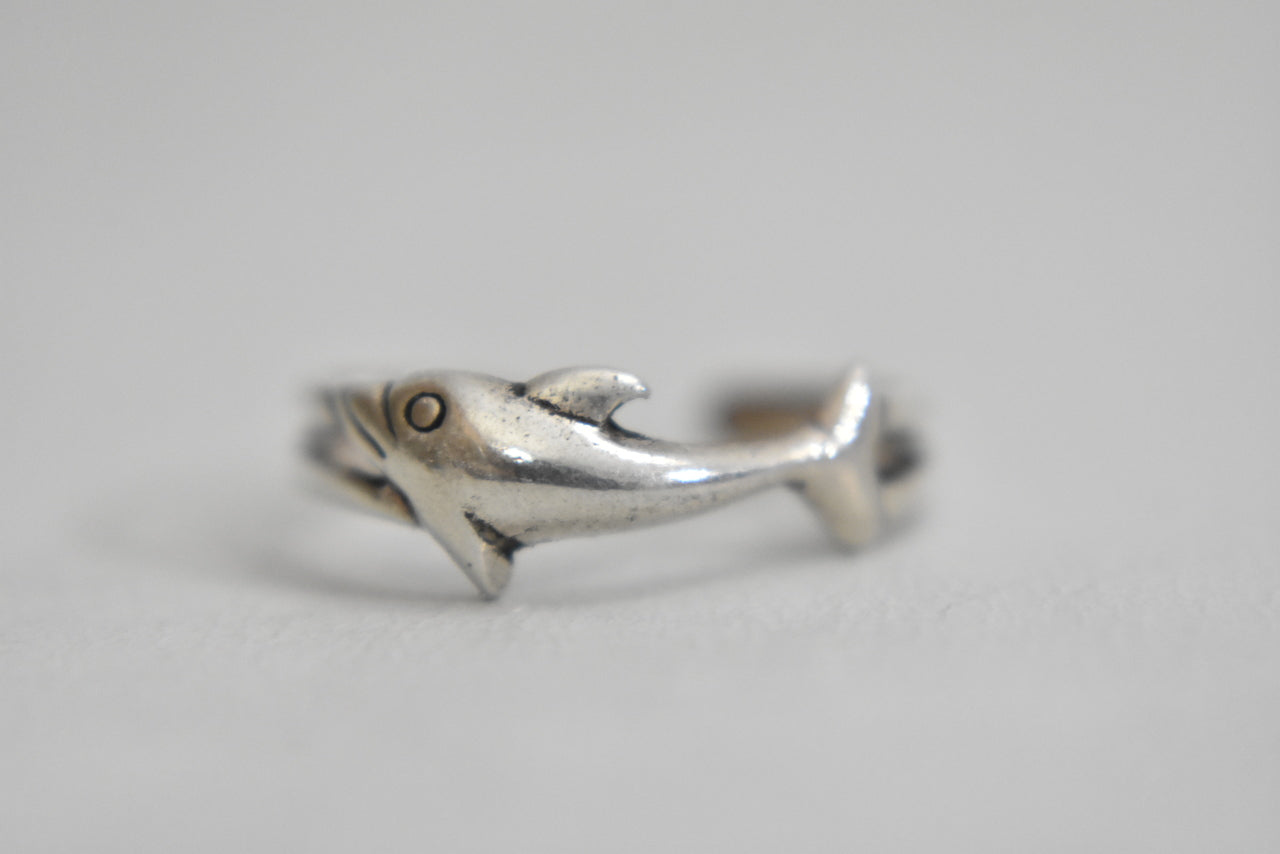 dolphin toe ring sterling silver women girls  Size  4.5