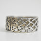 Celtic ring Irish knots woven thumb band sterling silver women  Size 10.25