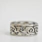 Celtic ring Irish knots woven thumb band sterling silver women  Size 6.50