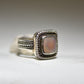 MOP ring mother of pearl southwest women  sterling silver Size 8