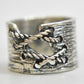 Rope Ring southwest Thumb band Sterling Silver Size 8.50