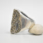 Marcasite ring  pinky Art Deco Sterling Silver Women  Size  4.75