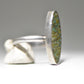 Turquoise chip ring long southwest sterling silver women girls