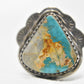 Navajo Turquoise Ring Vintage Sterling Silver Size 7.25