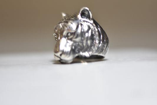 Tiger ring size 7.50 sterling silver women men