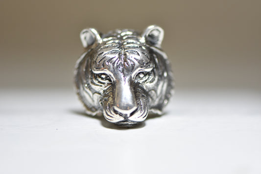 Tiger ring size 7.50 sterling silver women men