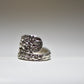 Spoon Ring Flowers Floral  Forget Me Not Vintage Band Sterling Silver Women Size 7