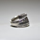 Spoon Ring Towle Vines Floral Vintage Pinky Band Sterling Silver Women Size  4