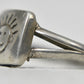 Smiley Face Band Happy Face Ring Pinky Vintage Sterling Silver Size 5.2