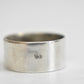 Wedding ring thumb smooth band sterling silver men women Size 8.75