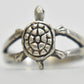 Vintage Turtle Ring Sterling Silver Size 6.50