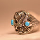 Eagle ring Navajo turquoise sterling silver women men