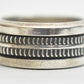 Chain spinner ring size  8.25 sterling silver women biker thumb band