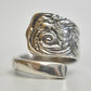 Lady spoon ring sterling silver pinky size 5.25