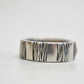 wire wrapped ring sterling silver band band boys women Size  6.75