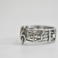 musical notes ring musician bar clef pinky band sterling silver girls  women Size 6.75