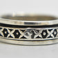 Spinner ring thumb band men sterling silver ring Size  11.50