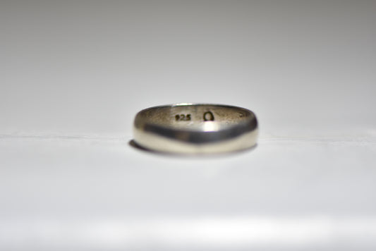 Wedding band sterling silver ring Mexican men women   Size  7.75