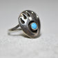 Bear Claw ring Navajo turquoise women girls sterling silver