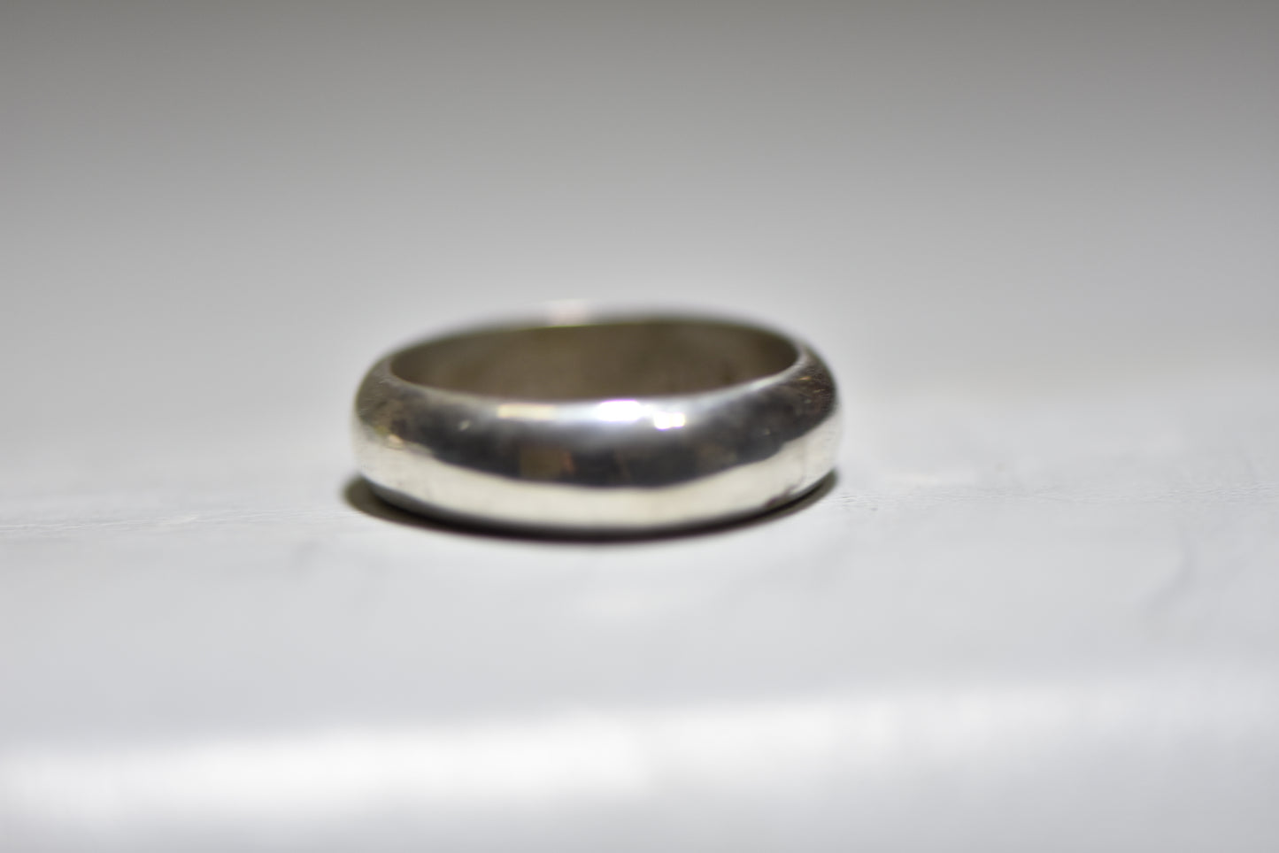 Wedding ring plain thumb band sterling silver men women   Size   8.25