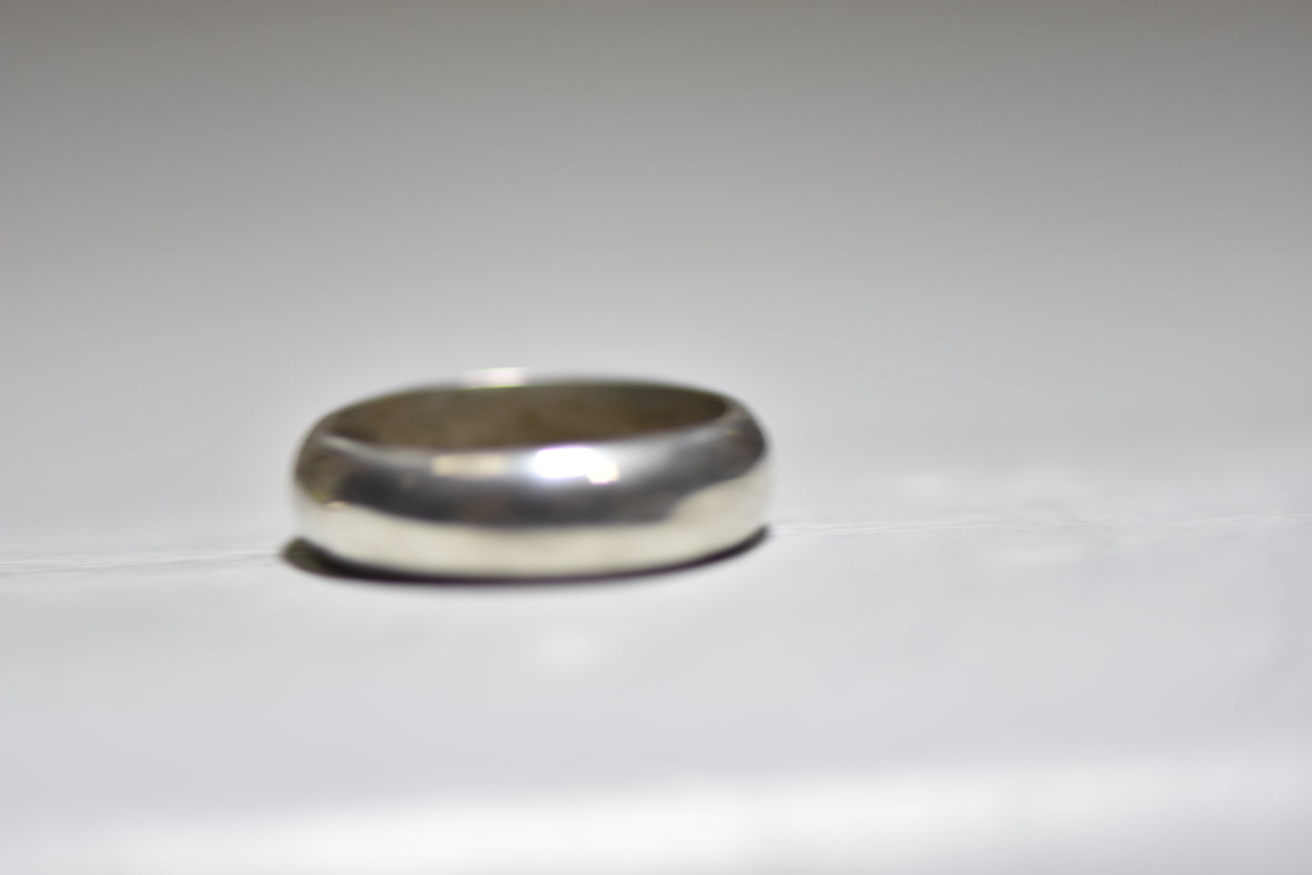Wedding ring plain thumb band sterling silver men women   Size   8.25