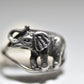 elephant ring animal pinky band sterling silver women girls