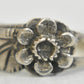 Flower Toe Ring Sterling Silver Band Size 2