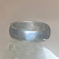 Plain ring wedding band size 6.75 pinky sterling silver