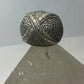 Marcasite ring Dome band  wide band sterling silver women