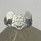 Mickey Mouse ring Mouse pinky baby band sterling silver women girls