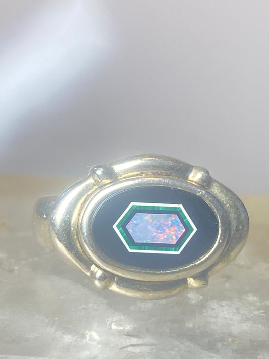 Abalone ring Whitney Kelly size 6.75 band  sterling silver