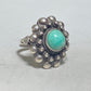 Art Deco ring flower floral band sterling silver women girls