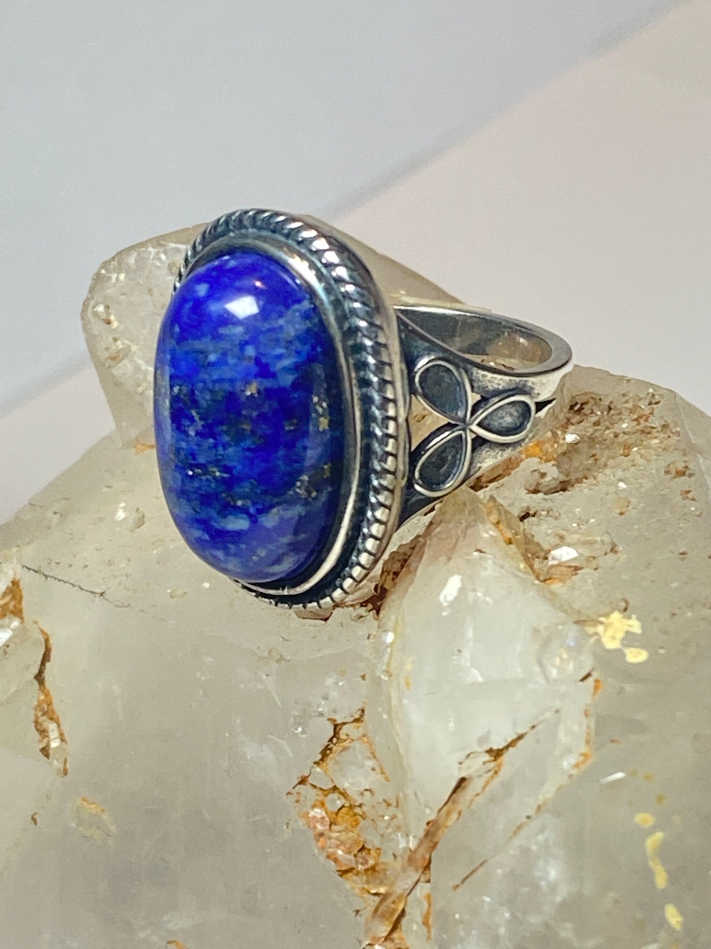 Blue Lapis Lazuli ring size 5.50 southwest  pinky sterling silver women girls