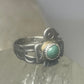 Phoenix ring Bell trading turquoise children pinky band sterling silver women girls