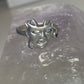 Face mask ring theatrical theater sterling silver women girls