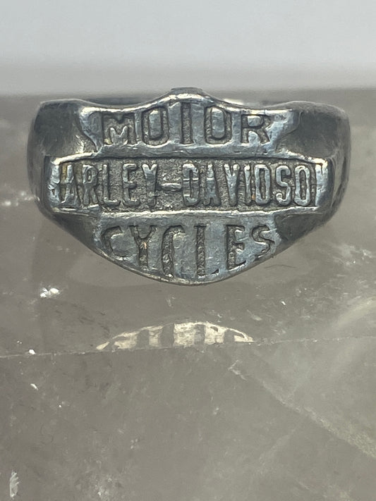 Harley Davidson ring without the H on the ring  sterling silver women men