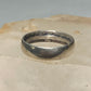 Quarter Dollar ring 1934 trench art band Liberty United States sterling silver women pinky