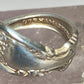 spoon ring Gorham floral pinky sterling silver ring women