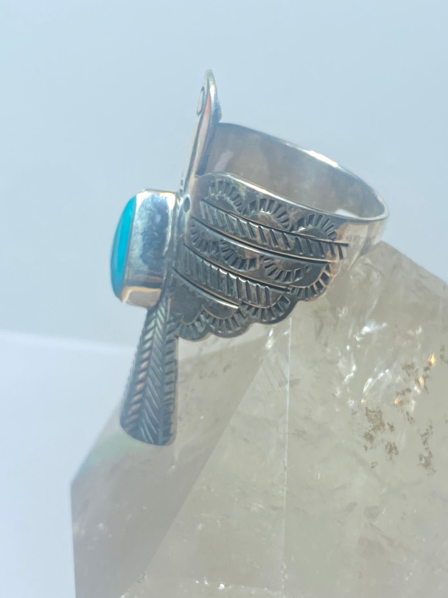 Phoenix ring turquoise Navajo sterling silver women girls