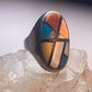 Turquoise ring size 11.75 southwest MOP spiny oyster sterling silver women men