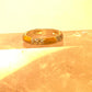Brown ring size 8.75  stacker band marcasites art deco sterling silver women girls