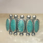 Zuni ring size 7.25 turquoise band petite point pinky sterling silver