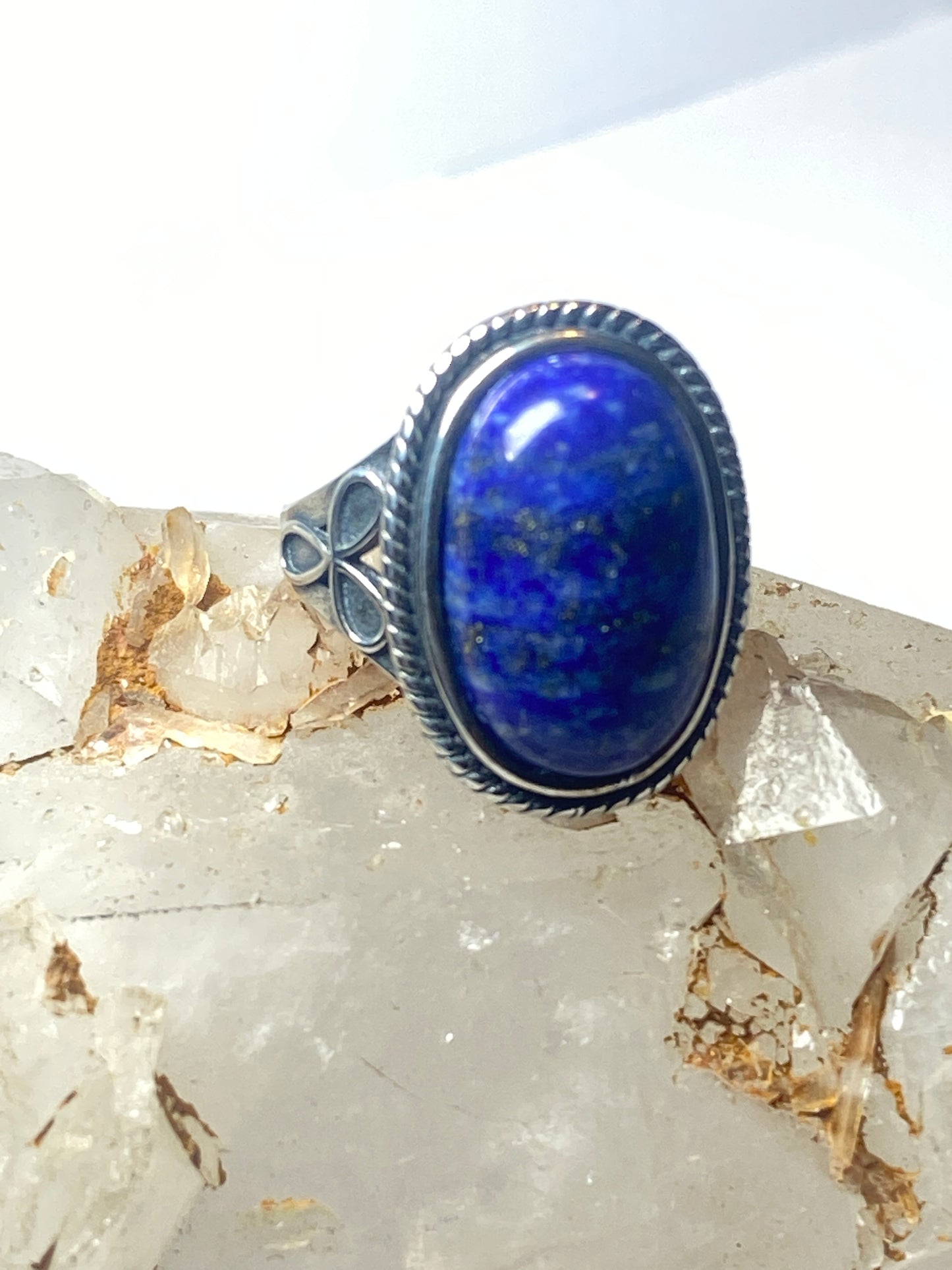 Blue Lapis Lazuli ring size 5.50 southwest  pinky sterling silver women girls