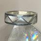 mother of pearl ring  southwest sterling silver wedding band women men